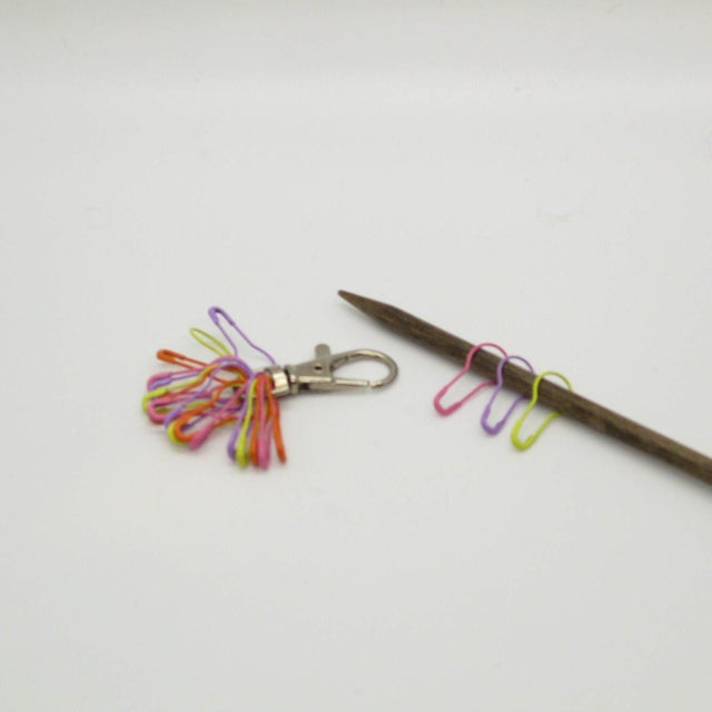 Hand Dyed Yarn Knitting Notions Tin, mini tools for knitters with scissors,  fix it hook, tape measure